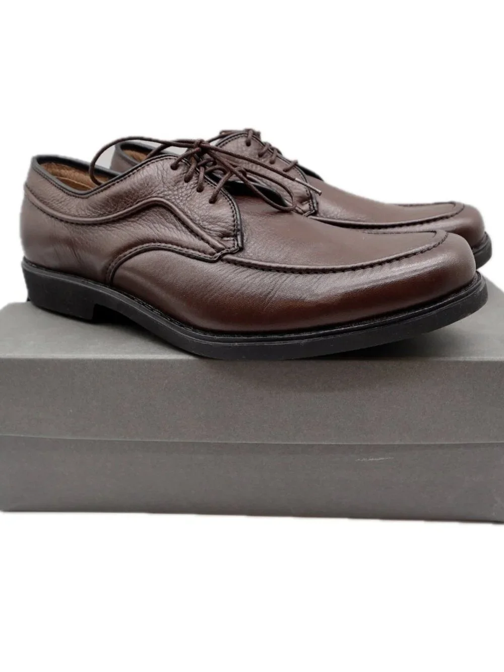 Hush Puppies Tribute Oxford Mens 10 Dark Brown Leather Dress Shoe 16408 New